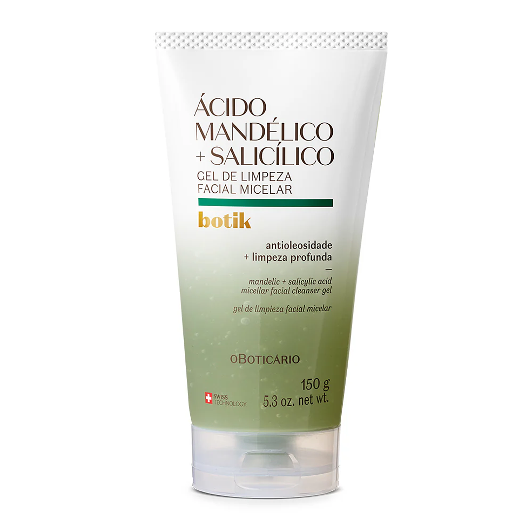 Gel de Limpeza Facial Micelar Ácido Mandélico + Salicílico Botik, 150g 1