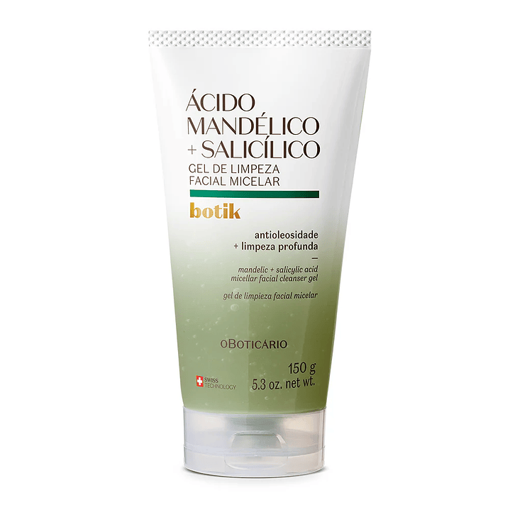Gel de Limpeza Facial Micelar Ácido Mandélico + Salicílico Botik, 150g 1