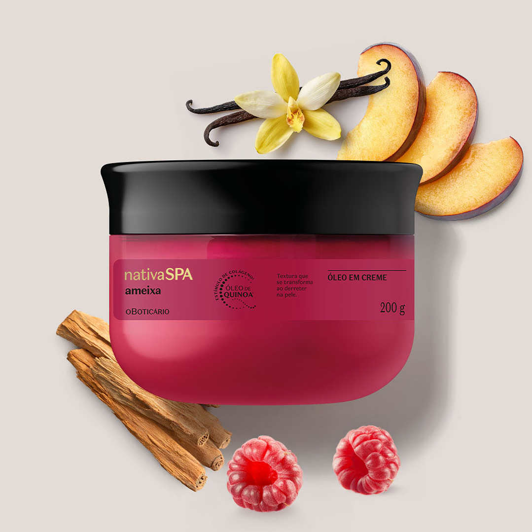 Óleo em Creme Corporal Nativa Spa Ameixa 200g 4