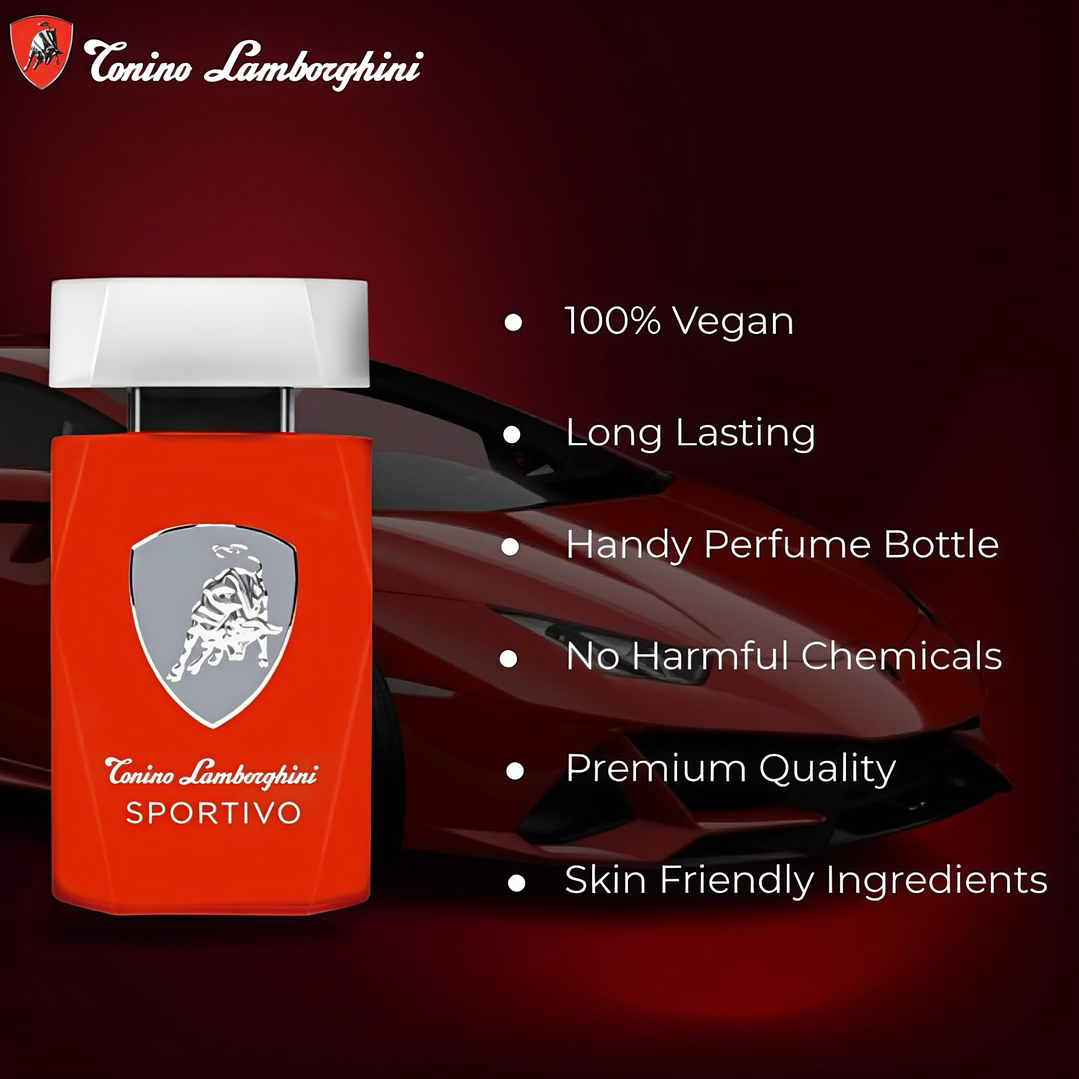 Sportivo Torino Lamborghini EDT Masc. 125ml 3