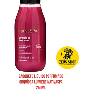 Sabonete líquido perfumado orquídea lumière,, Boticário, NativaSPA 250ml