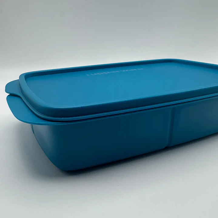 SNACK COM DIVISÓRIAS RETANGULAR 1L, AZUL, TUPPERWARE 5