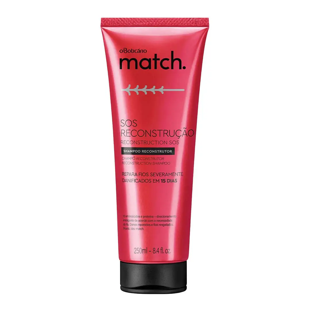 Match Shampoo SOS reconstrução 250ml 1