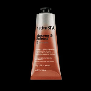 Ginseng & Cafeína Spa 75g Creme hidratante para mãos