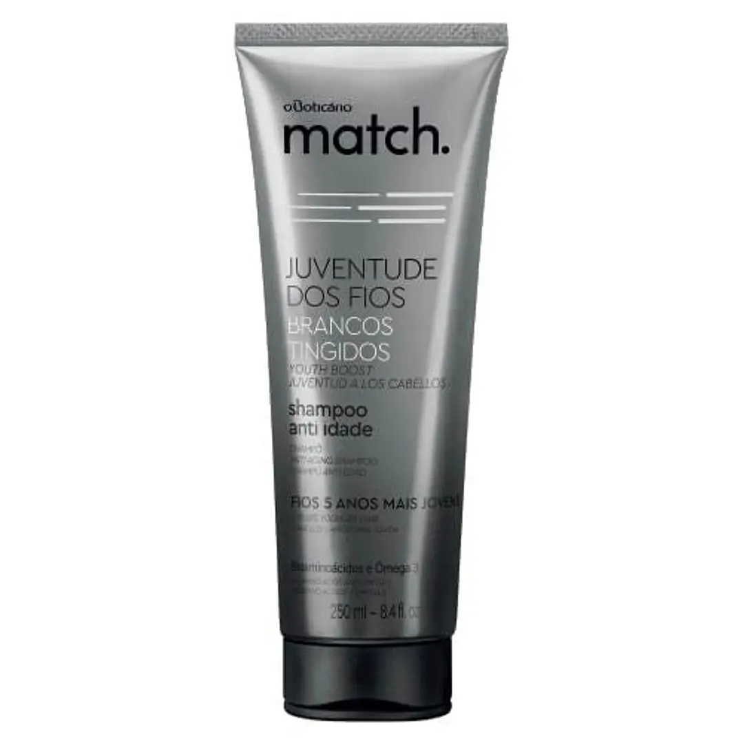 Match Shampoo anti idade Brancos tingidos 250ml 1