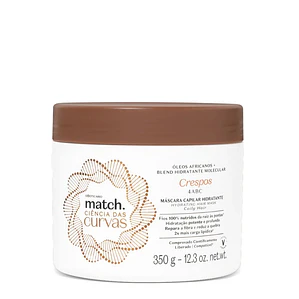 Match máscara capilar hidratante CRESPOS 350g