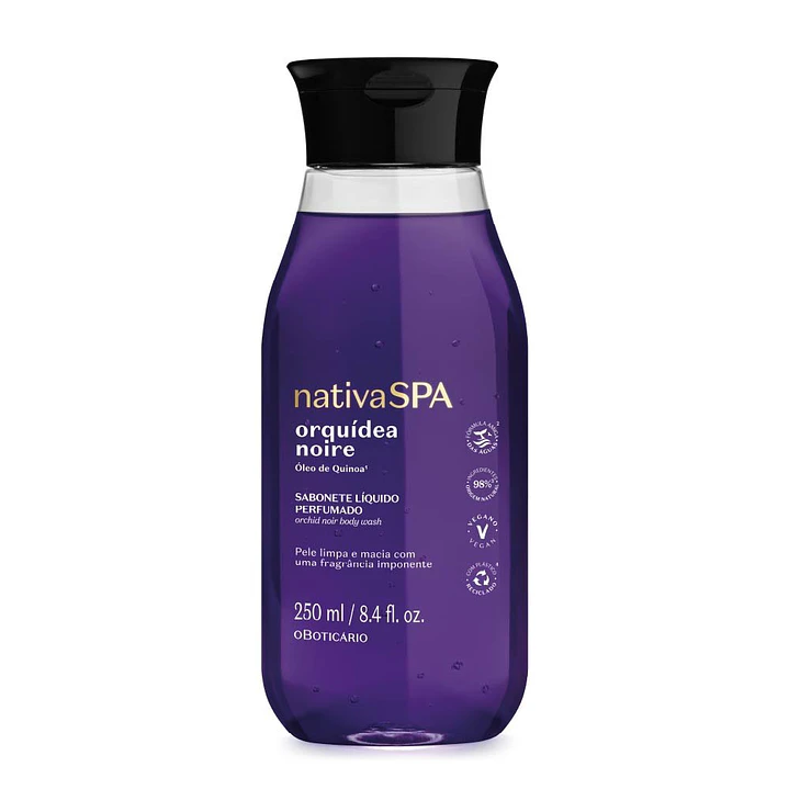 Sabonete Líquido Perfumado Nativa SPA Orquídea Noire, 250ml 1