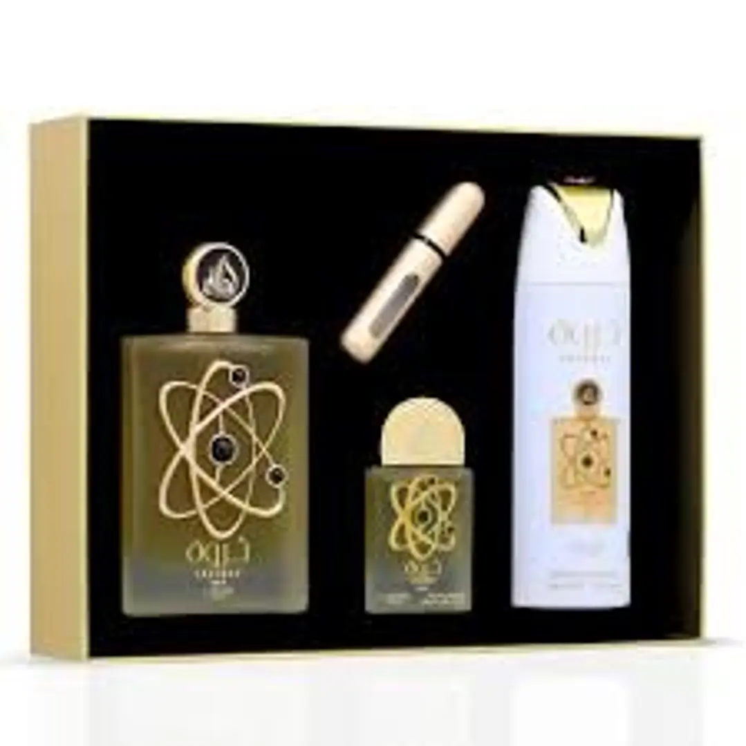 Pride Tharwah Gold Giftset, LATTAFA EDP 100ml + 20ml + Deodorant 200ml Women  1
