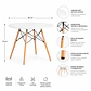 MESA EAMES 80CM EN MADERA HAYA - Miniatura 4