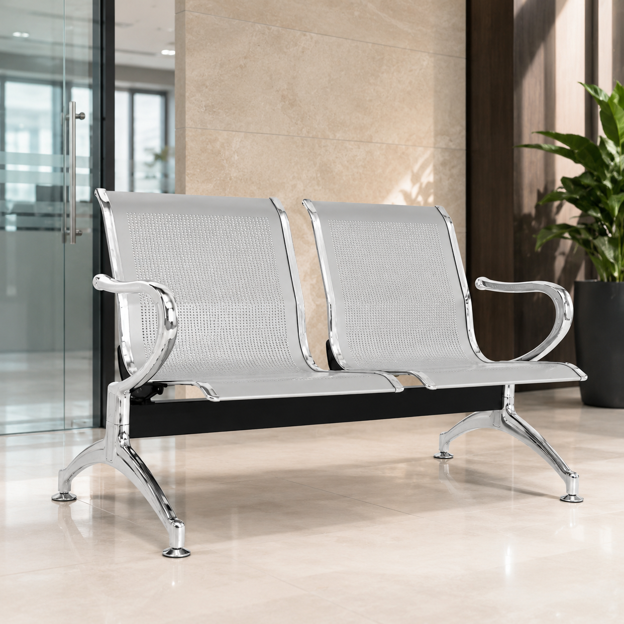 Silla tandem 2 puestos  4