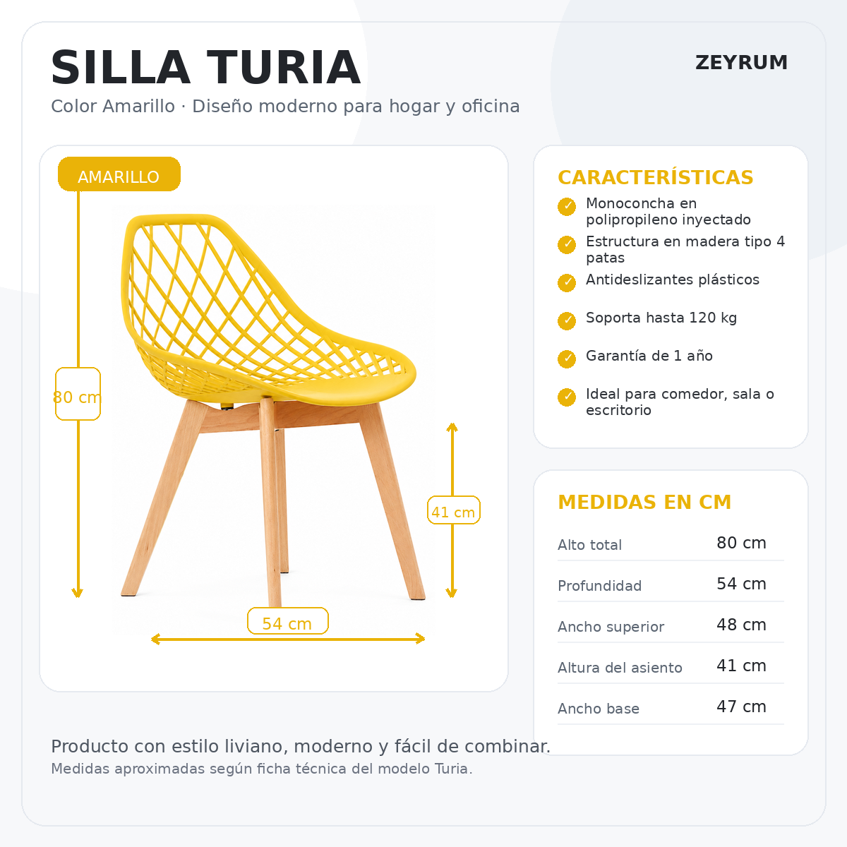 SILLA EAMES PRO TURIA- DORADA 2