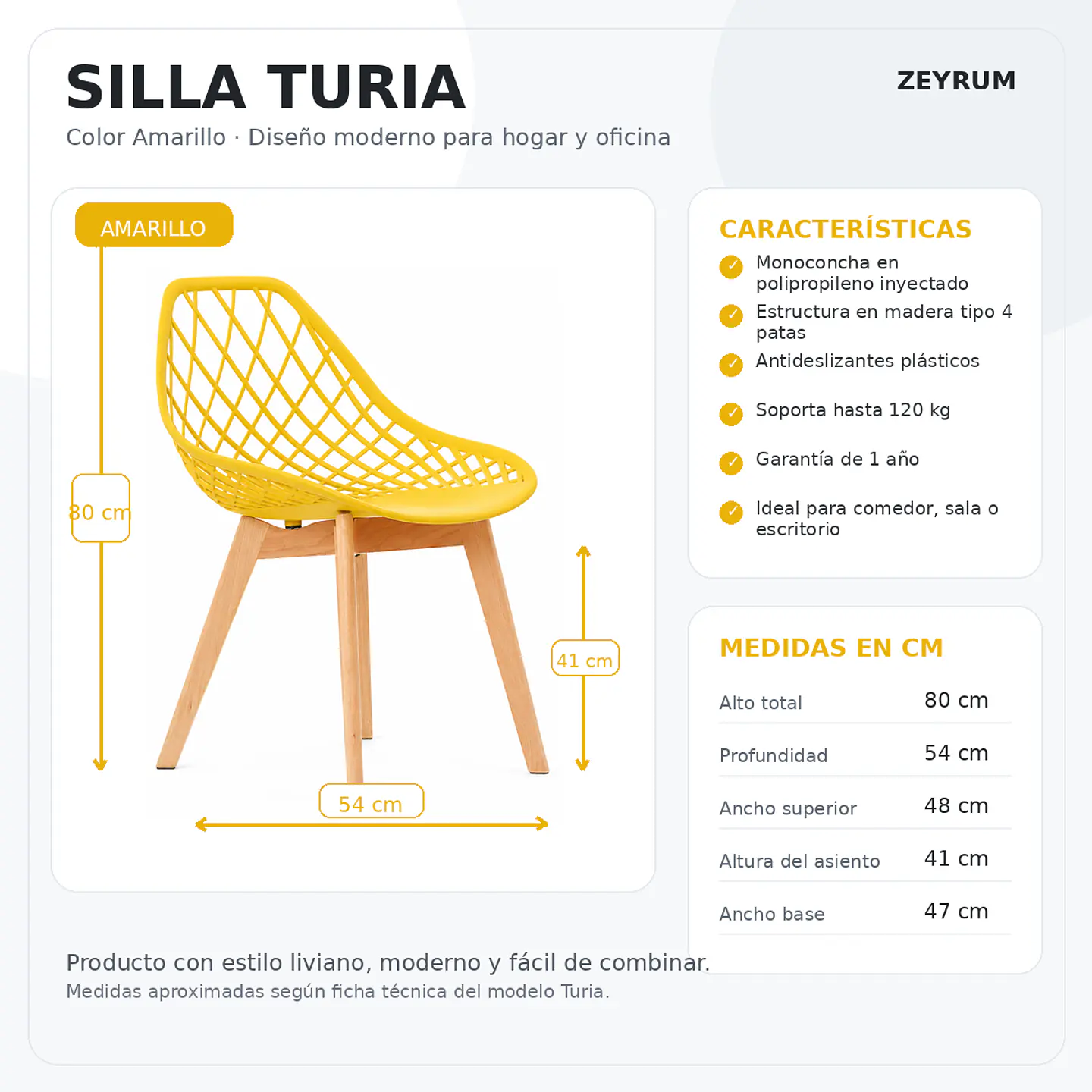 SILLA EAMES PRO TURIA- DORADA 2