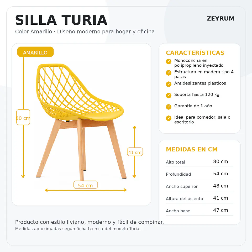 SILLA EAMES PRO TURIA- DORADA 2