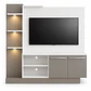 Centro de Entretenimiento LUMER LED para TV hasta 55” Blanco / Gris - Miniatura 2