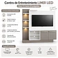 Centro de Entretenimiento LUMER LED para TV hasta 55” Blanco / Gris - Miniatura 4