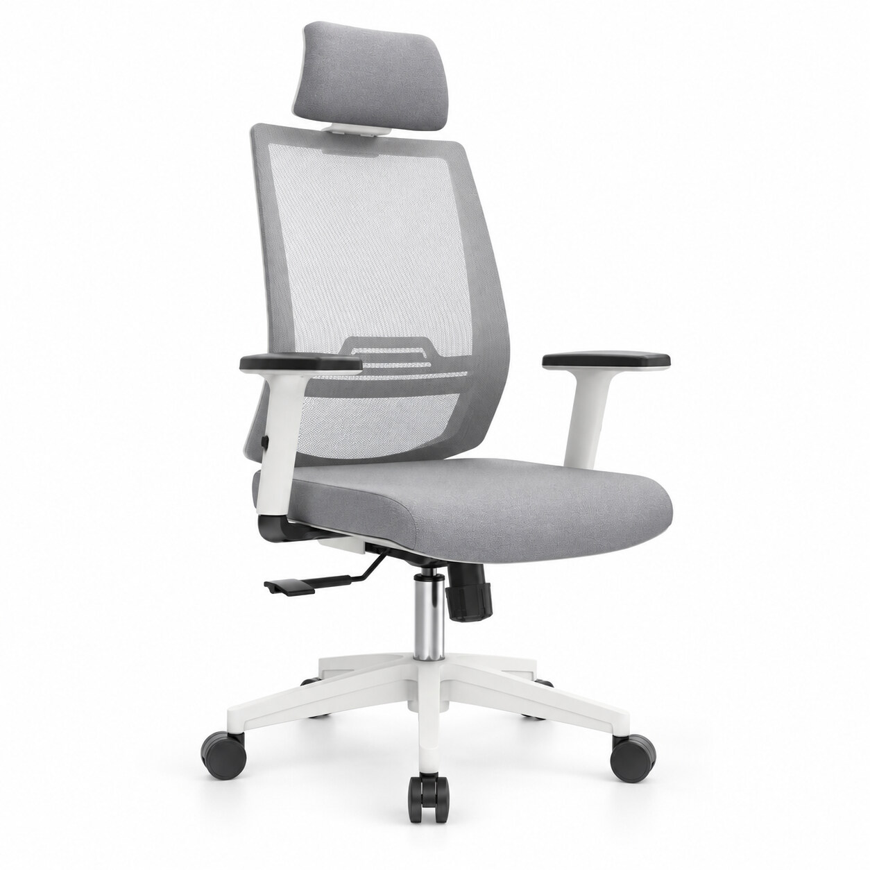 SILLA GERENCIAL THINK GRIS MARCO BLANCO  1