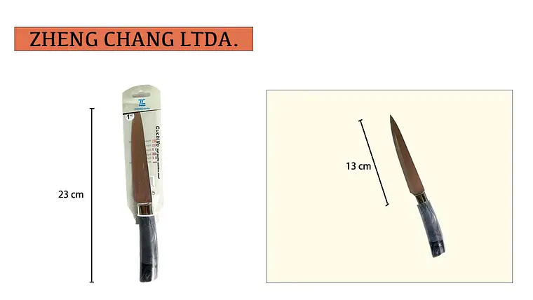 Cuchillo 23cm mango marmol 1