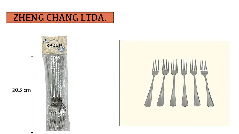 Tenedor de mesa 6 piezas  1