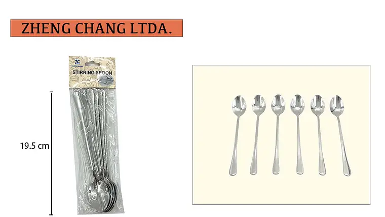 Cuchara de mesa larga 6 piezas   1