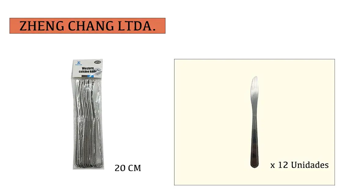 Cuchillo de mesa 12 piezas 1