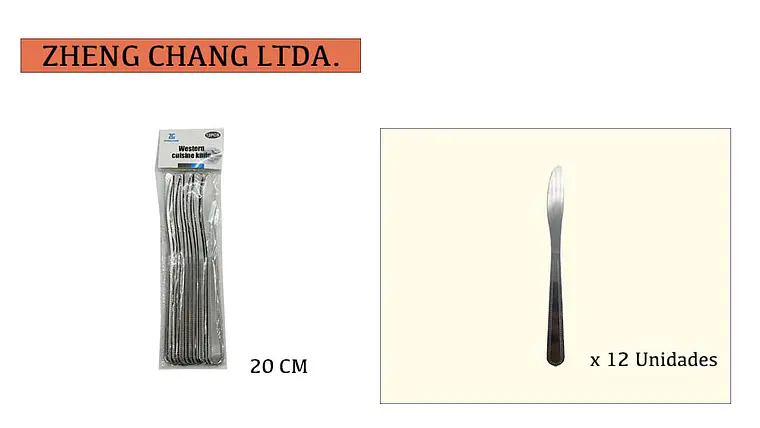 Cuchillo de mesa 12 piezas 1