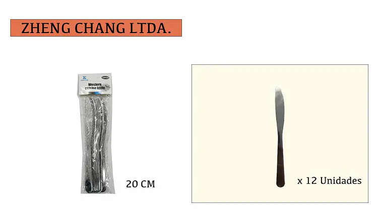 Cuchillo de mesa 12 piezas  1