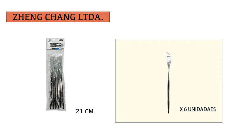 Cuchillo de mesa largo 6 piezas  1