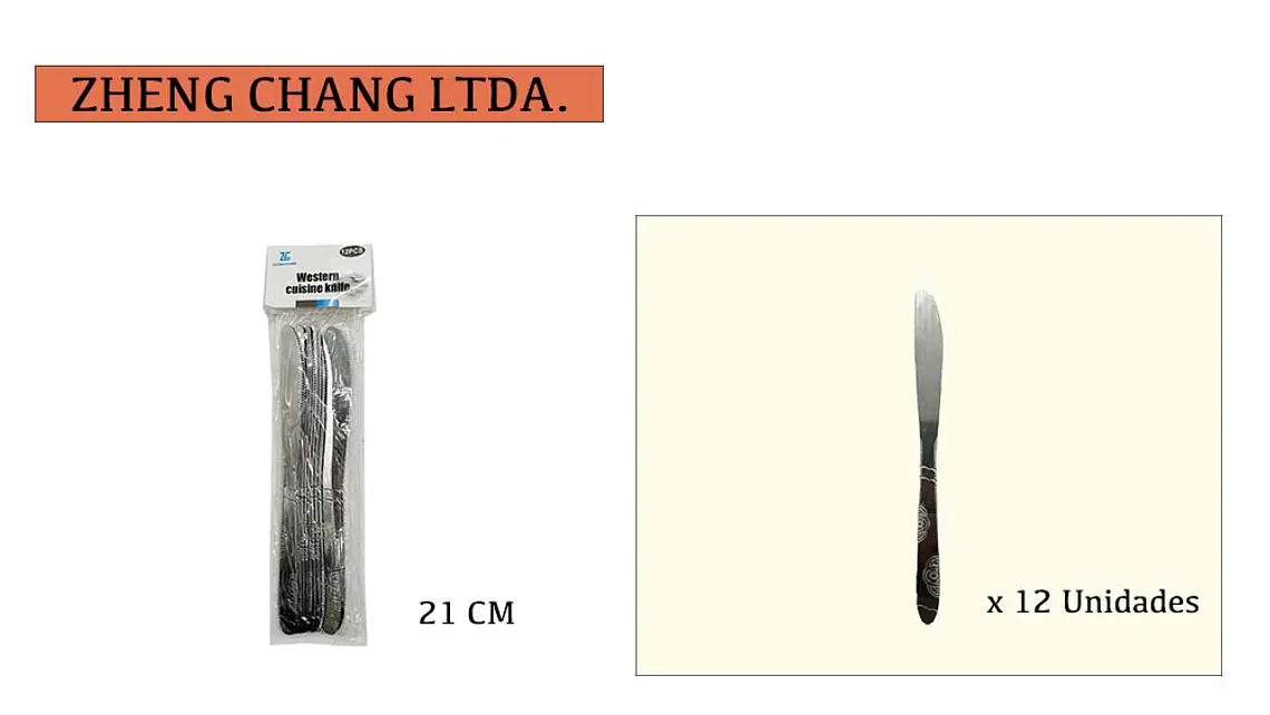 Cuchillo de mesa 12 unidades  1