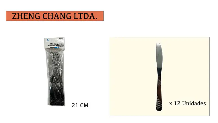 Cuchillo de mesa 12 piezas  1