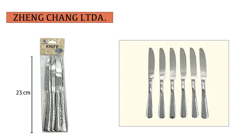 Cuchillo de mesa 6 piezas  1