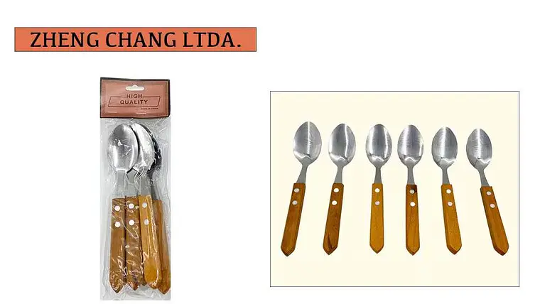 Cuchara mango de madera 6 piezas  1