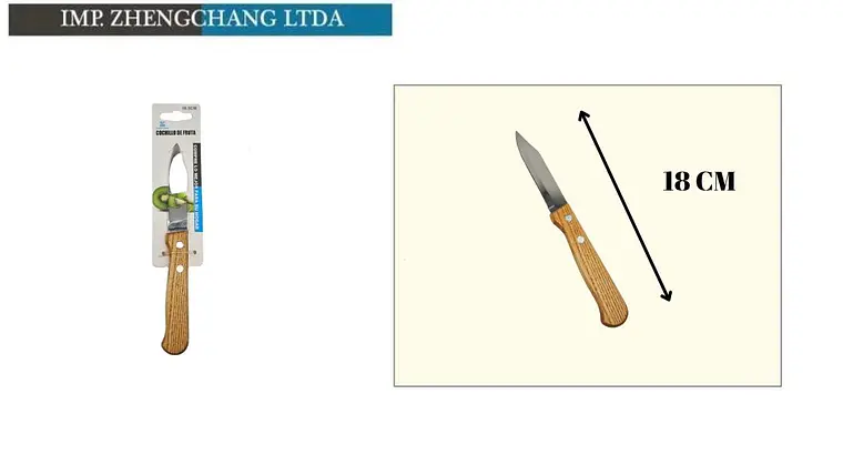 Cuchillo de cocina mango de madera  1
