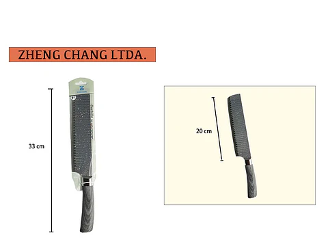 Cuchillo de cocina grande punta cuadrada