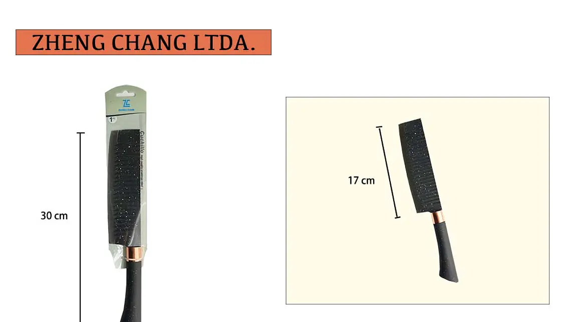 Cuchillo de cocina grande punta cuadrada  1