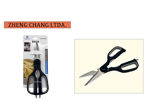 Tijera mango plástico negro