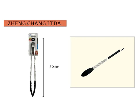 Pinza metálica agarre silicona 30cm 