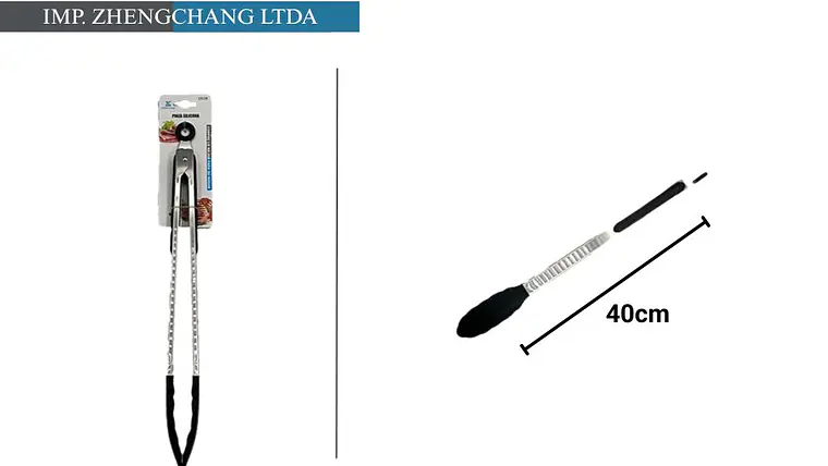 Pinza metálica mango silicona 40cm  1