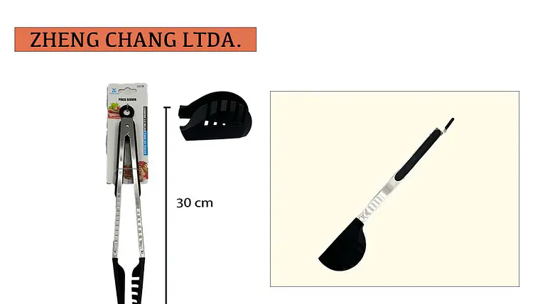 Pinza metálica mango silicona 30cm  1