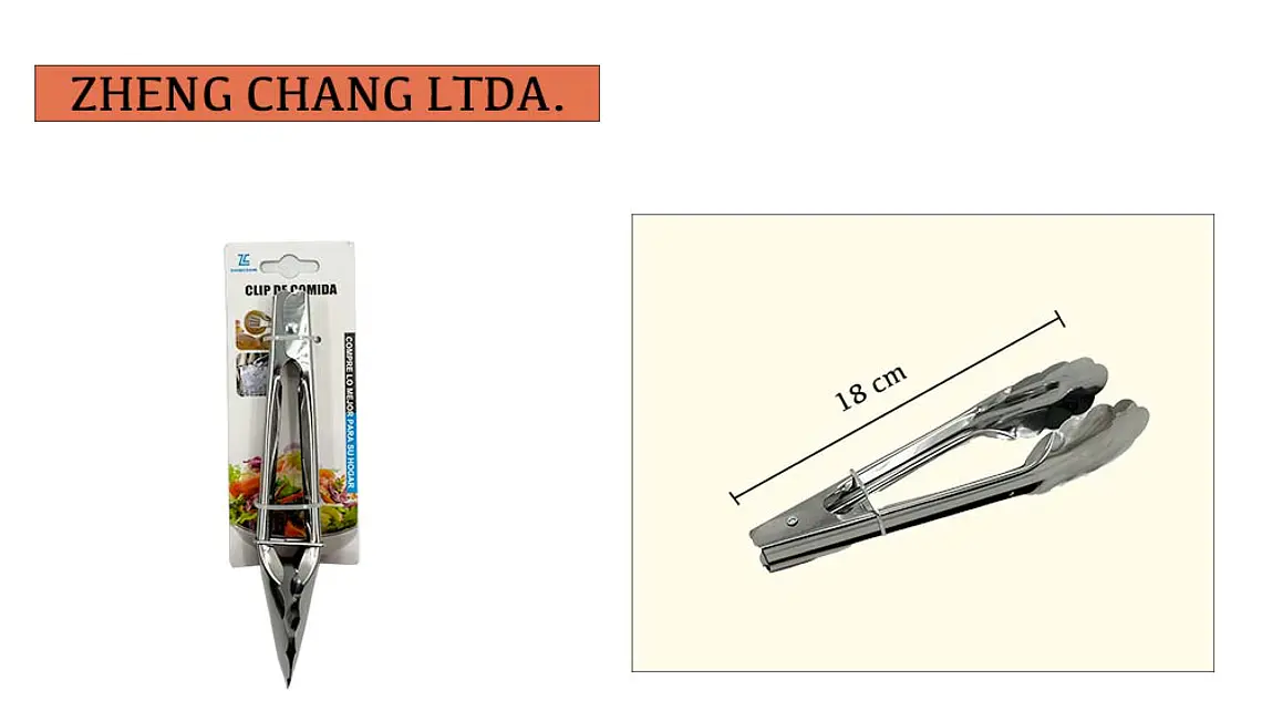 Pinza acero inox 18cm 1