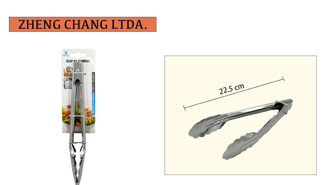Pinza acero inox 22.5cm  1