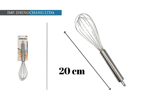 Batidor de acero inox 20cm 