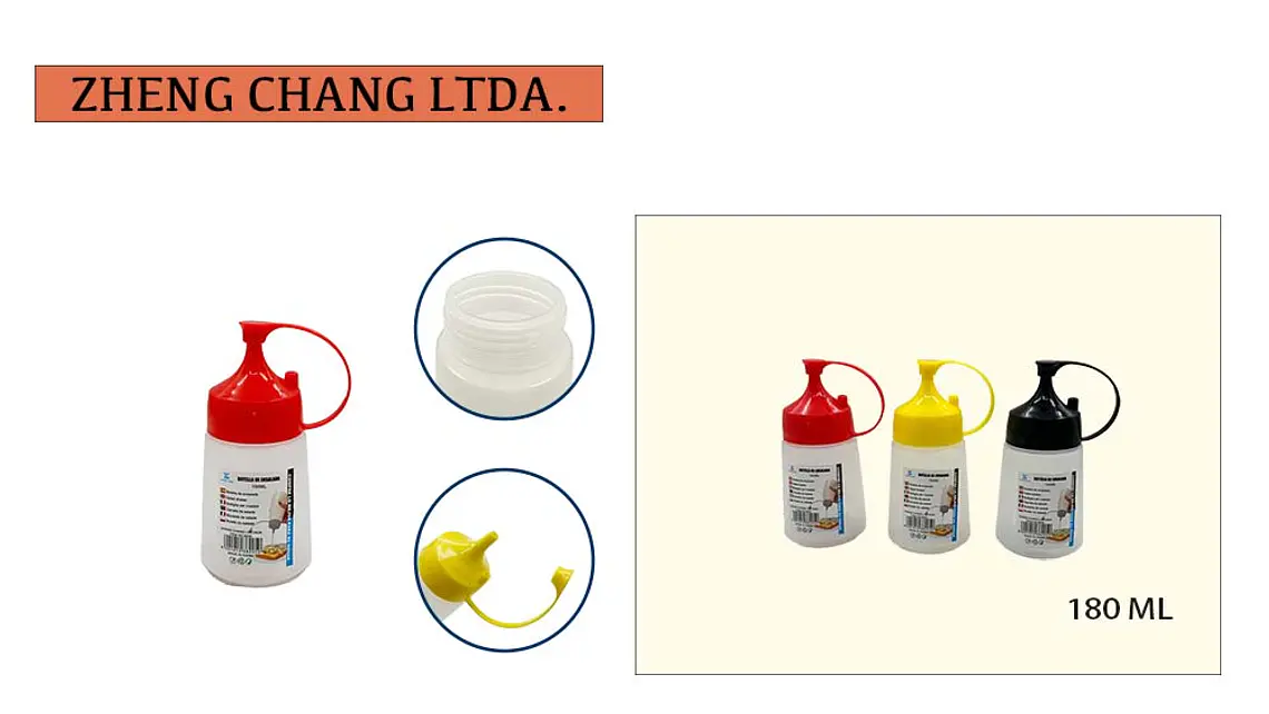 Botella dispensadora de salsa 180ml 1