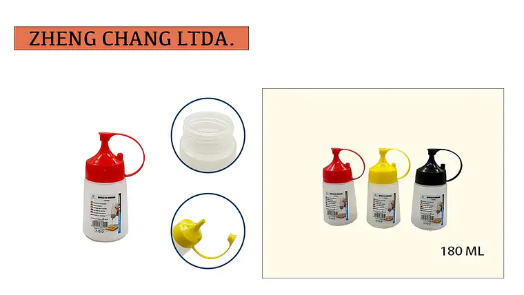Botella dispensadora de salsa 180ml 1