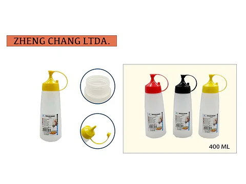Botella dispensadora de salsa 400ml