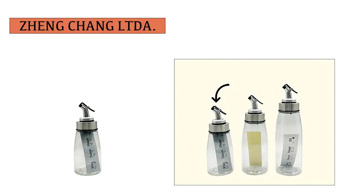 Botella de vidrio aceitera chica  1