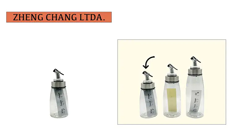 Botella de vidrio aceitera chica  1