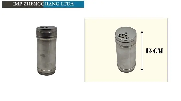 Salero/especiero acero inox 15cm  1