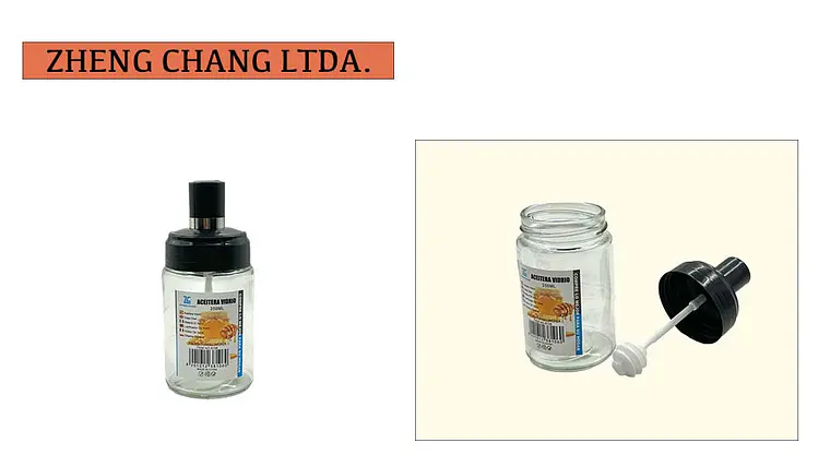 Botella de vidrio para miel 250ml  1