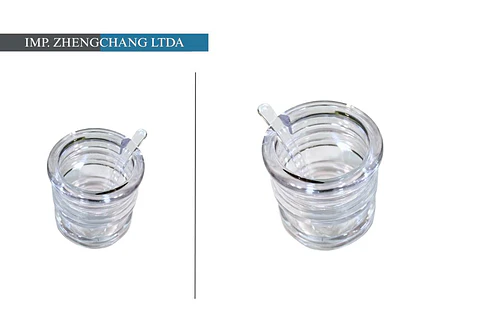 Especiero en acrílico transparente con cuchara 