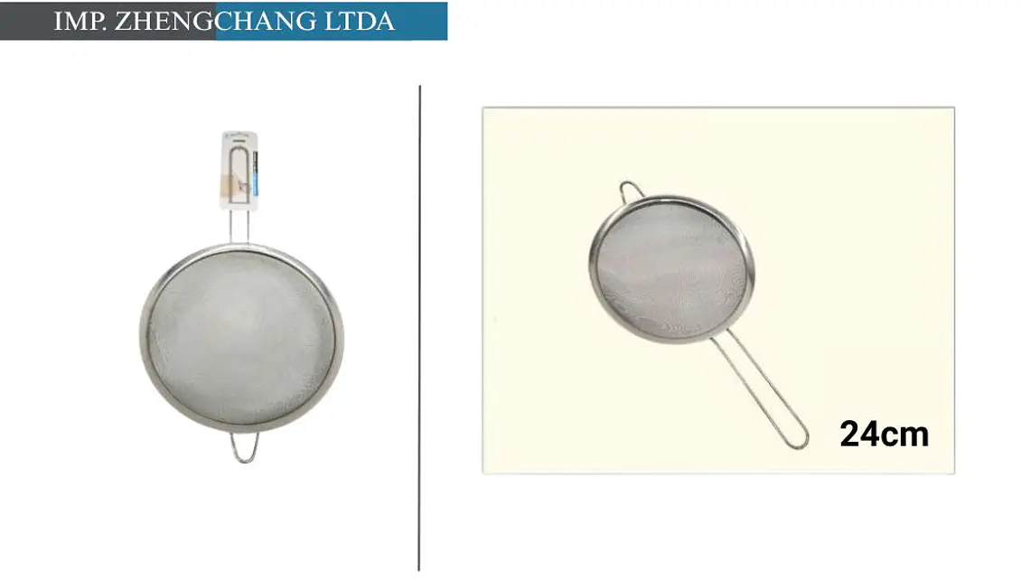 Colador acero inox 24cm  1